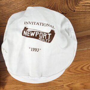 Newport Realty Invitational 1993 White Newsboy Cap One Size Fits Michigan Golf